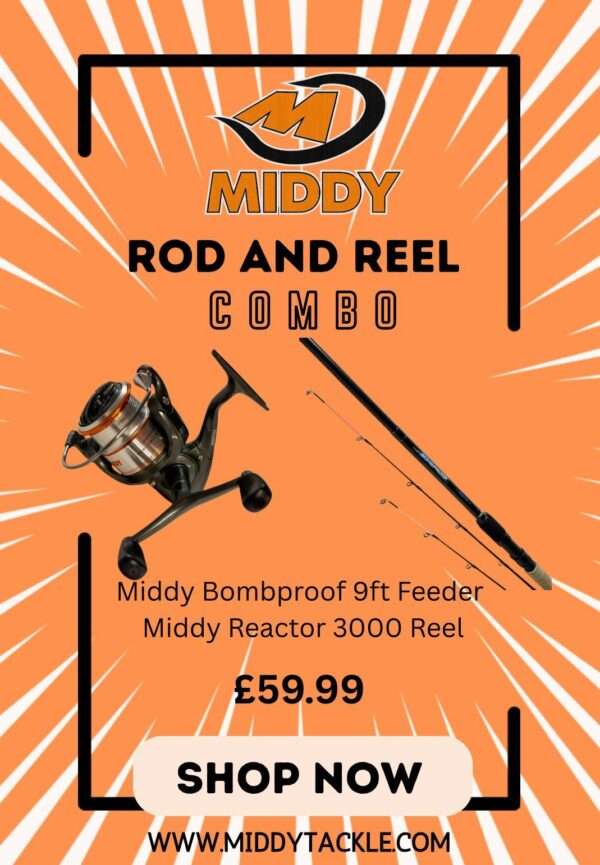 Middy Bombproof 9ft Feeder Rod & Reactor 3000 Reel Combo